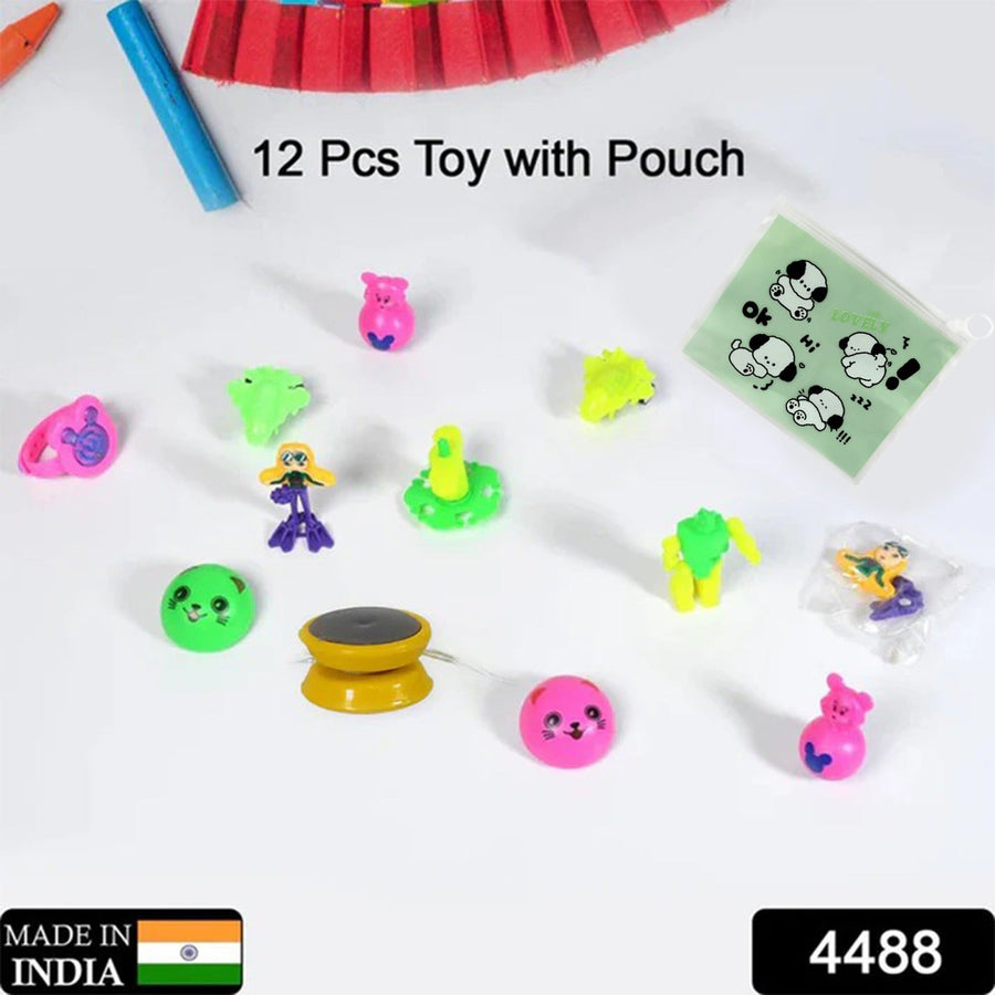 Kids' Toy Set – 12-Piece Assorted Play & Learn Pouch | Play & Move