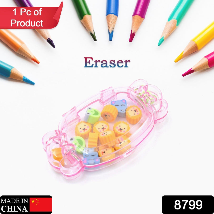 School Eraser Set – 15 Multi-Design Rubber Erasers | Velvet Wipe
