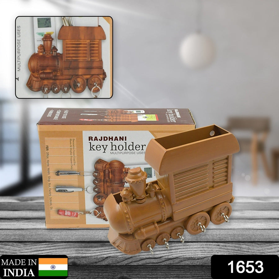 Train Key Holder – Decorative Plastic Wall Mount Organizer | Indo Glow