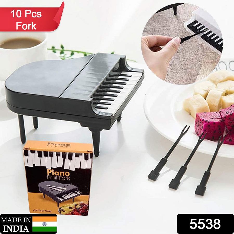 Piano Fruit Forks – 10 Pc Decorative Snack Set | Vastate