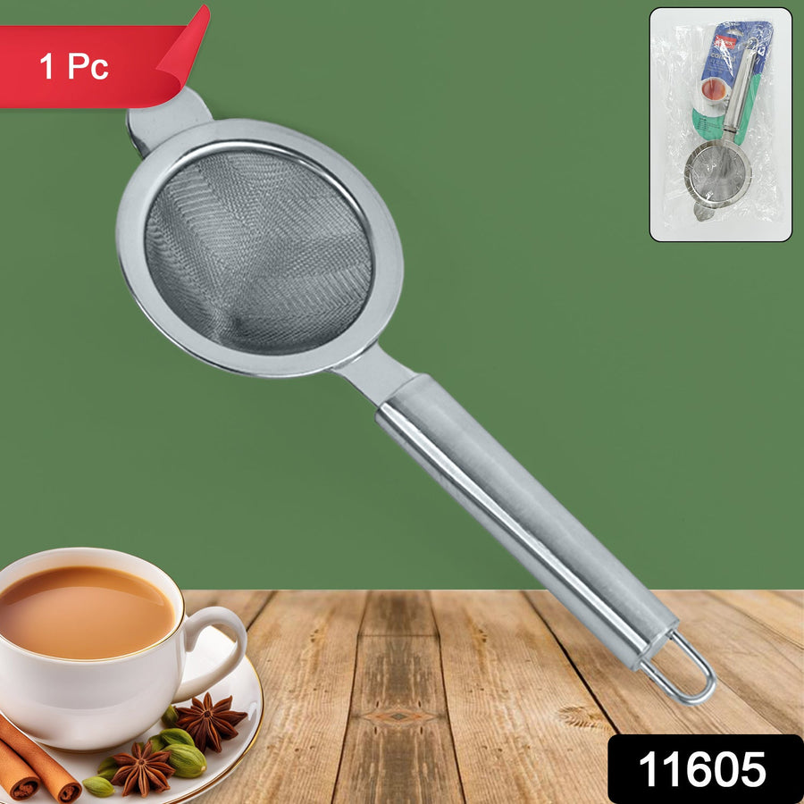 Stainless Steel Tea Strainer – Double Mesh for Smooth Brewing