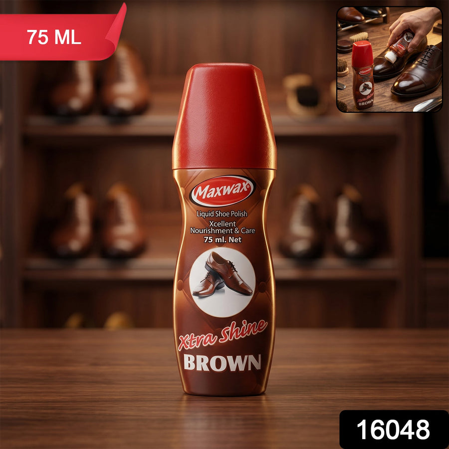 Brown Liquid Shoe Polish – Easy Application & Instant Shine