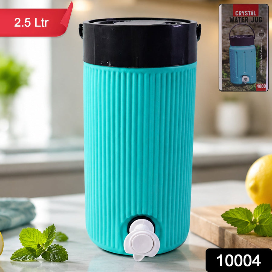 Insulated Water Jug 2.5L – Leakproof Tap & Durable Design