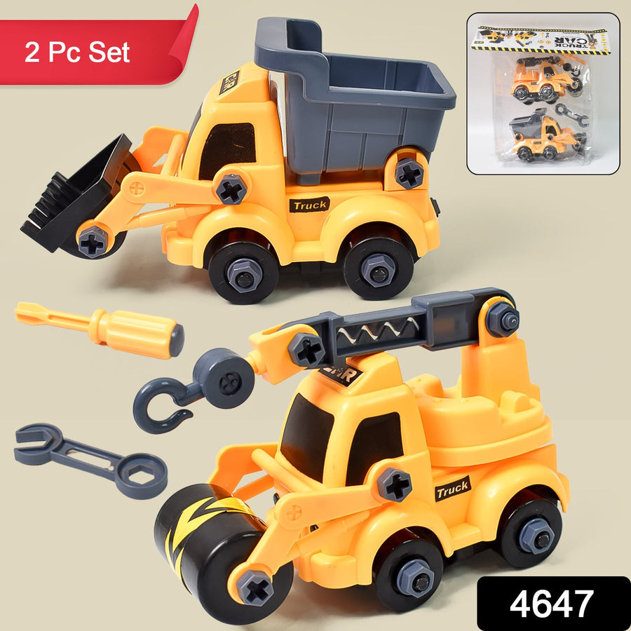 DIY Assembly Toy – Engineering Vehicles Kit (2 Pc) | Little Blocks