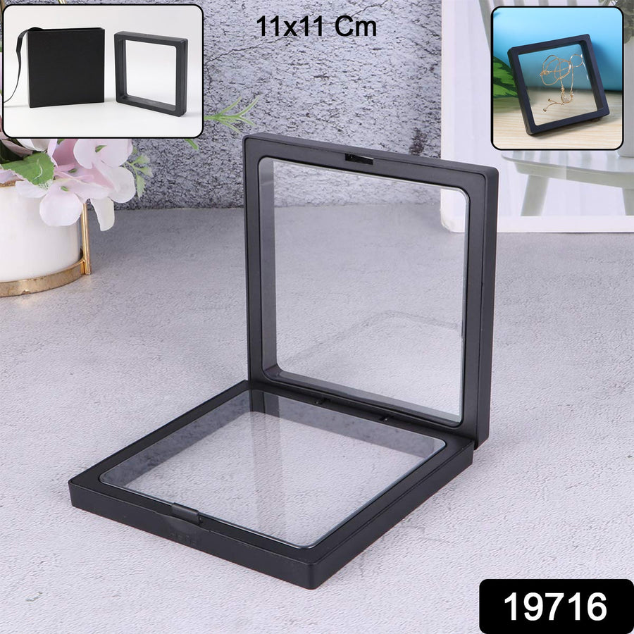 Transparent Jewellery Display Box – Floating 3D Effect for Showcasing