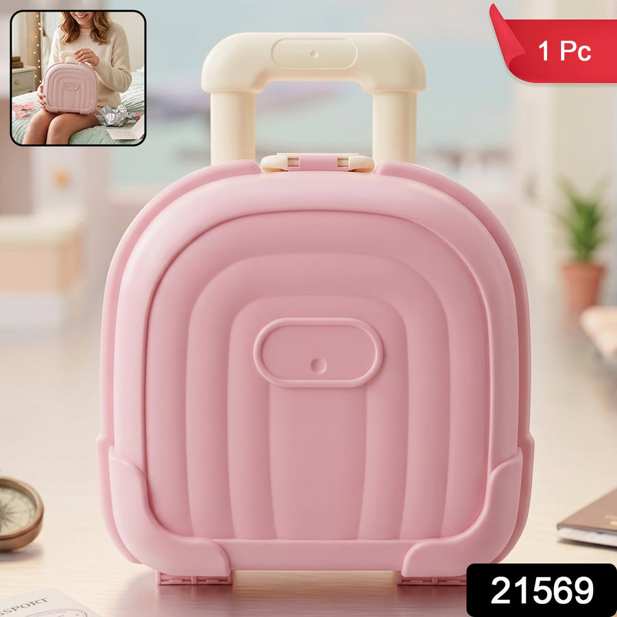 Mini Suitcase Storage Box, Cute & Reusable Travel Organizer