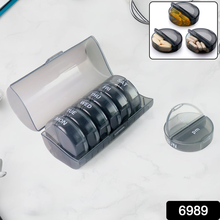 Weekly Pill Organizer – 7 Day AM/PM Medicine Box | FERVENT