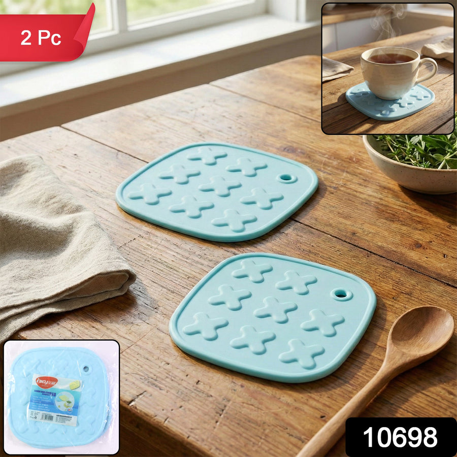 Heat-Resistant Cup Coaster & Hot Pot Pad Set – 2-Piece Durable Protection