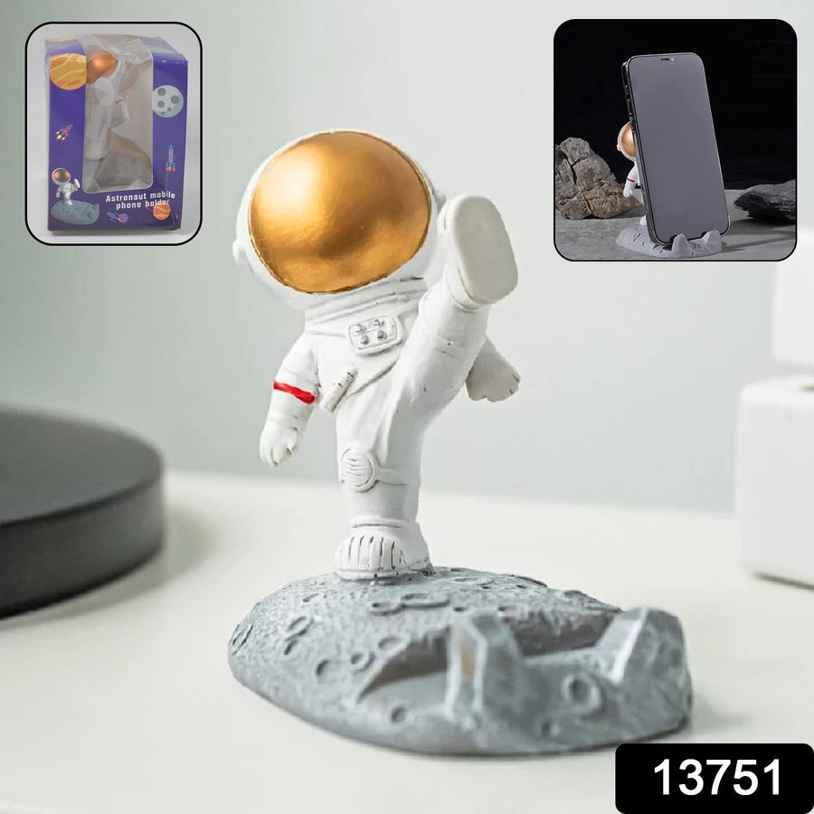 Astronaut Phone Holder – 3D Spaceman Design, Resin | PHOBIA