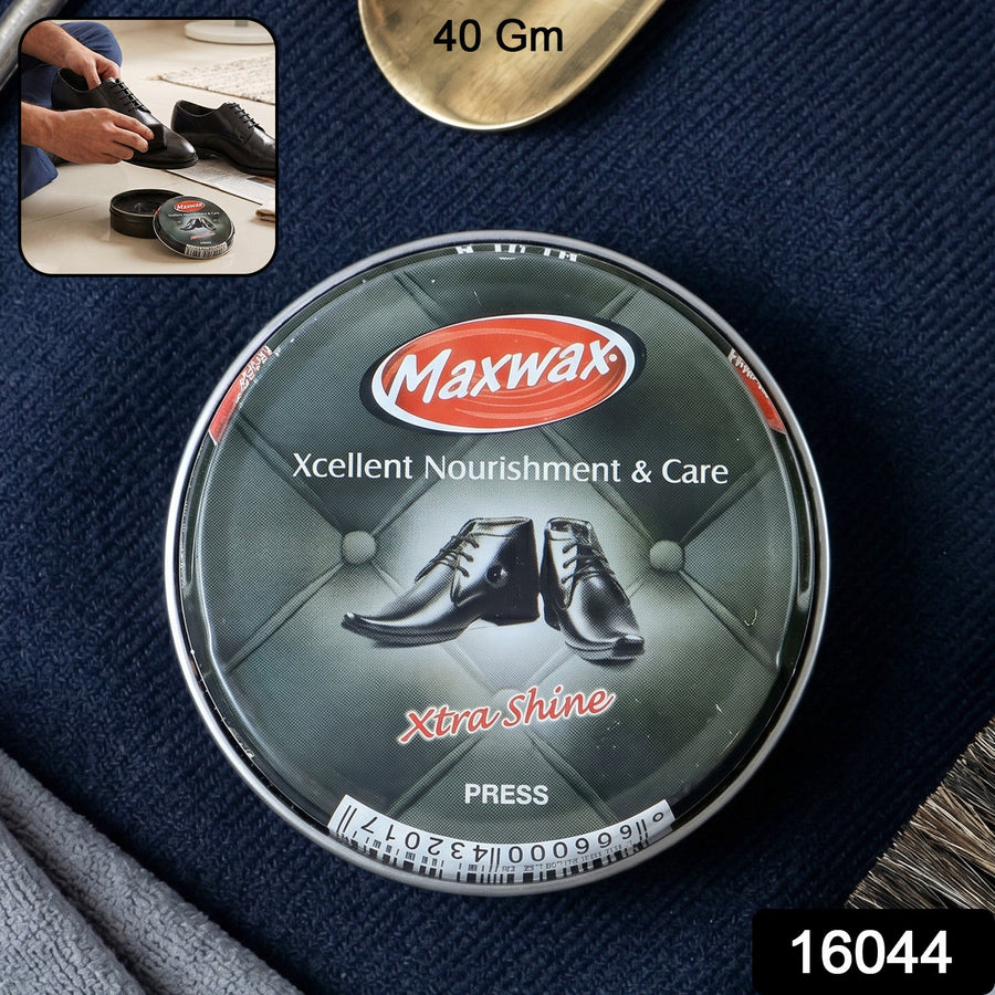 Maxwax black shoe polish cream – Deep nourishment & shine