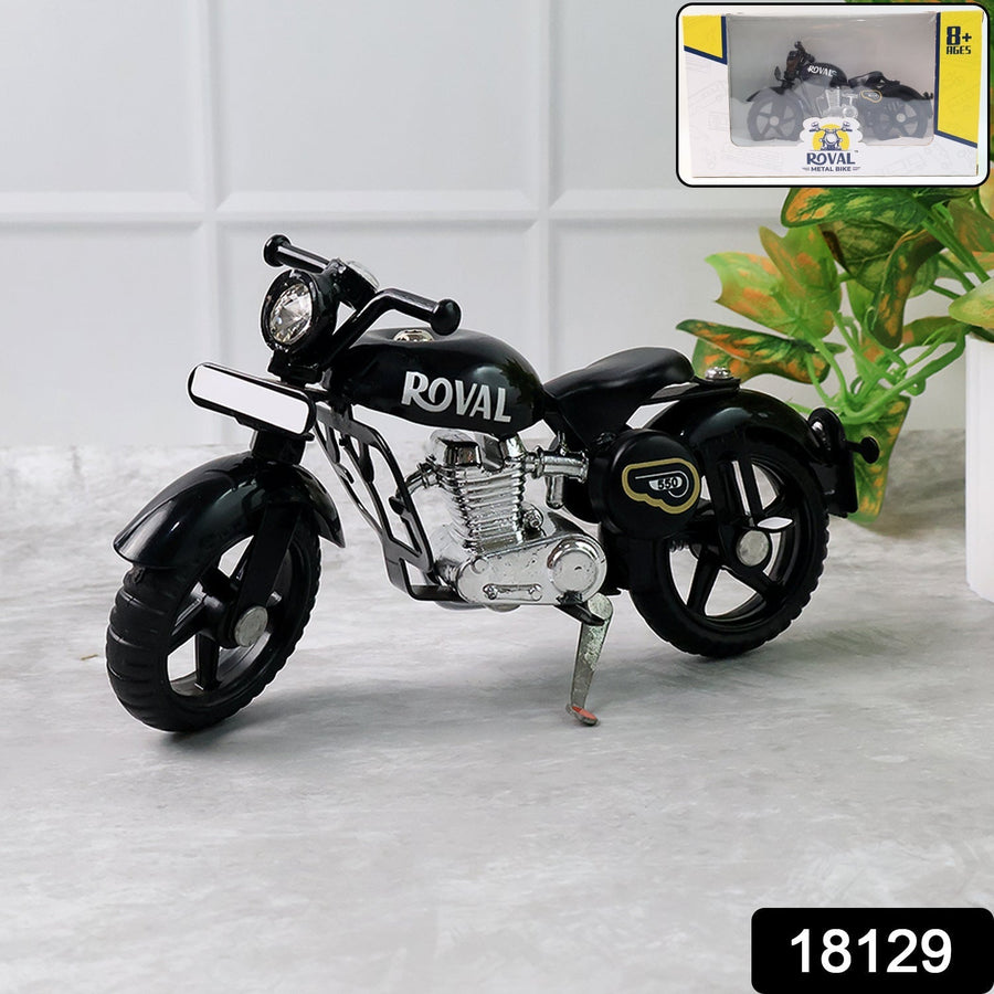 Metal Bullet Bike Toy with Side Stand – Realistic Miniature Model